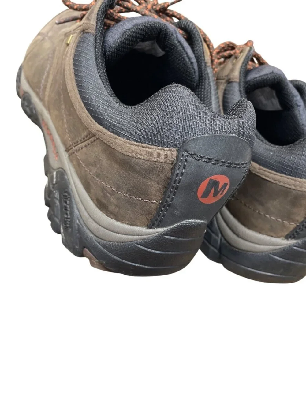 Merrell Vibram dry mens espresso leather casual sneakers shoes sz 14 SKU 10671